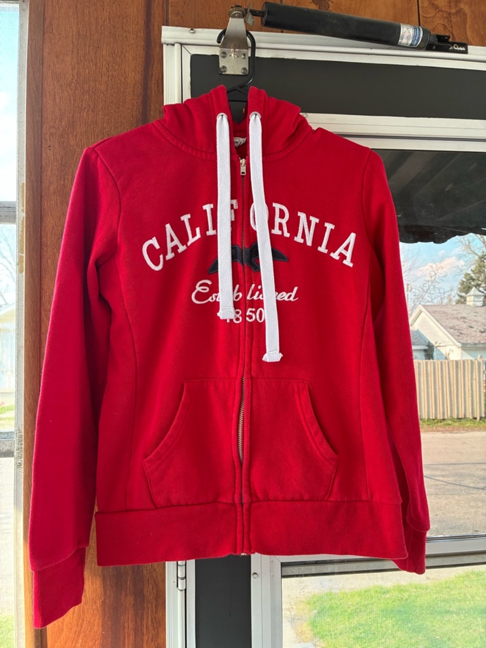 Reflex Red Hooded Fleece Jacket